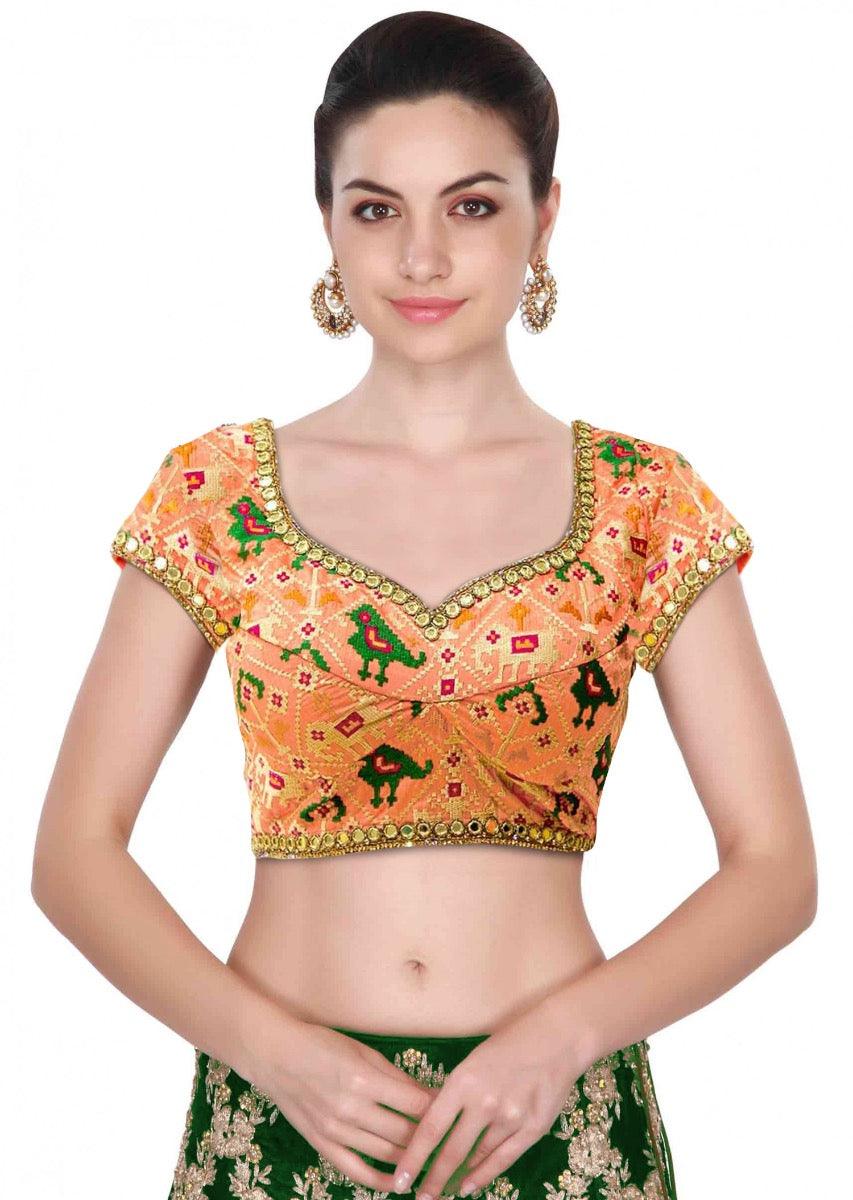 Elegant Traditional Ethnic Blouse with Intricate Resham Embroidery Sale Outlet Locations