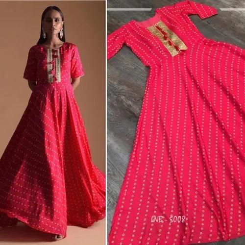 Red Color Western Style Umbrella Gown Online Online With Mastercard