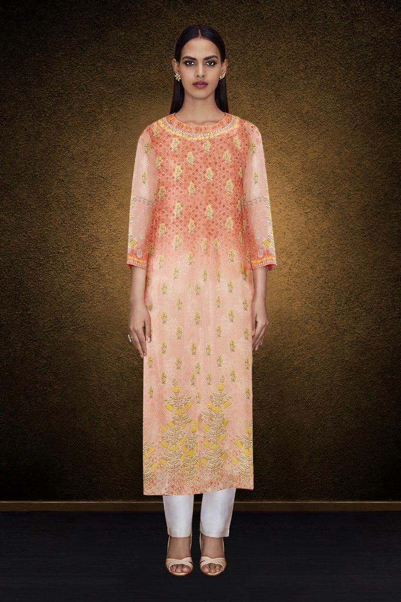 Elegant Printed Detailed Kurta Very Cheap Pice