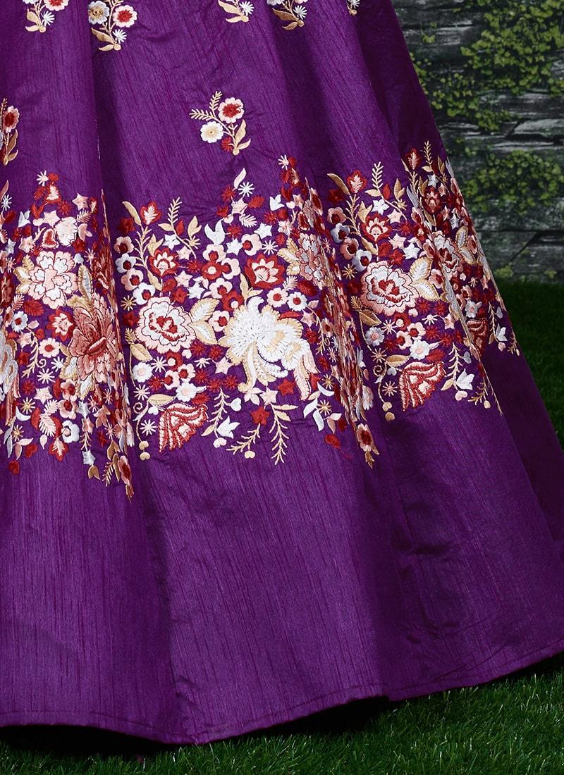 Purple Lehenga Paired With Blush Pink Blouse With Dupatta Set Discount Shop For