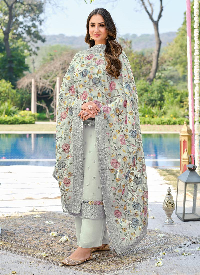 Light Grey Viscose Casual Palazzo Suit Buy Cheap Low Shipping