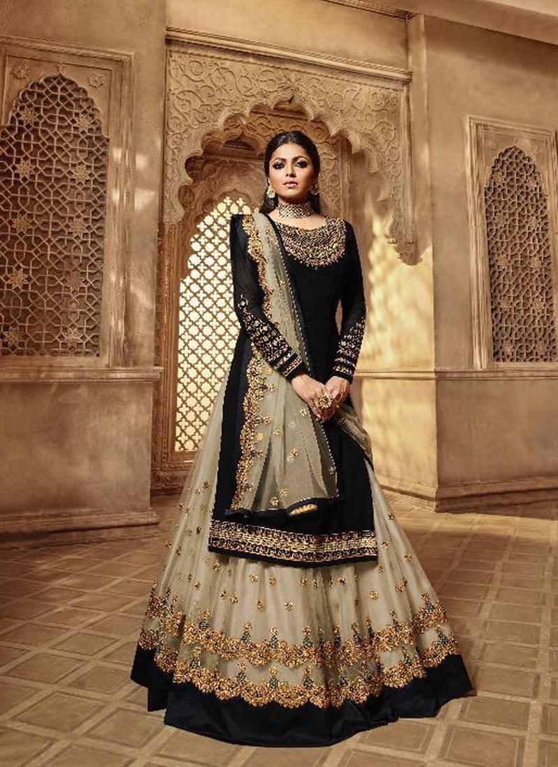 Fabulous Black Color Designer Wedding Wear Salwar Kameez Suit Discount Visit New