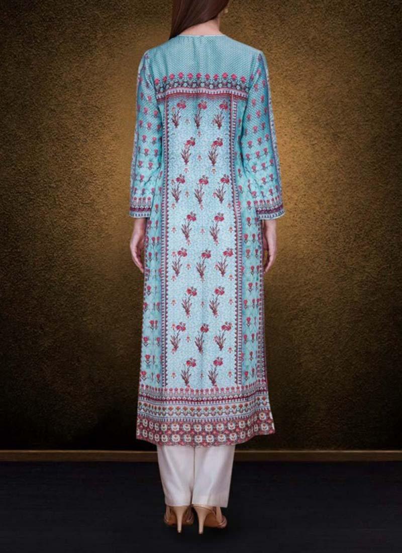 An Aqua Model Kurta Is Floral Print Sast