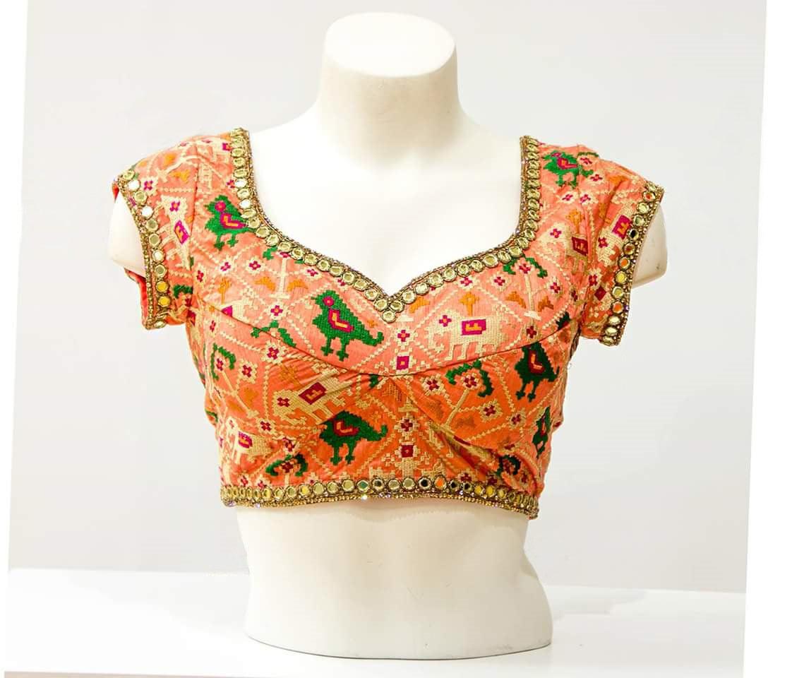 Elegant Traditional Ethnic Blouse with Intricate Resham Embroidery Sale Outlet Locations