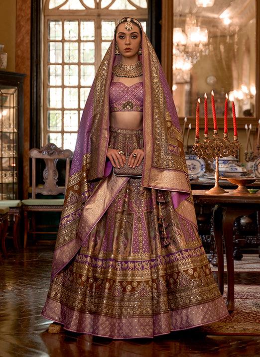 Pink With Yellow Sparkle Work Smooth Rajwadi Silk Bridal Lehenga Choli Footlocker Finishline For Sale