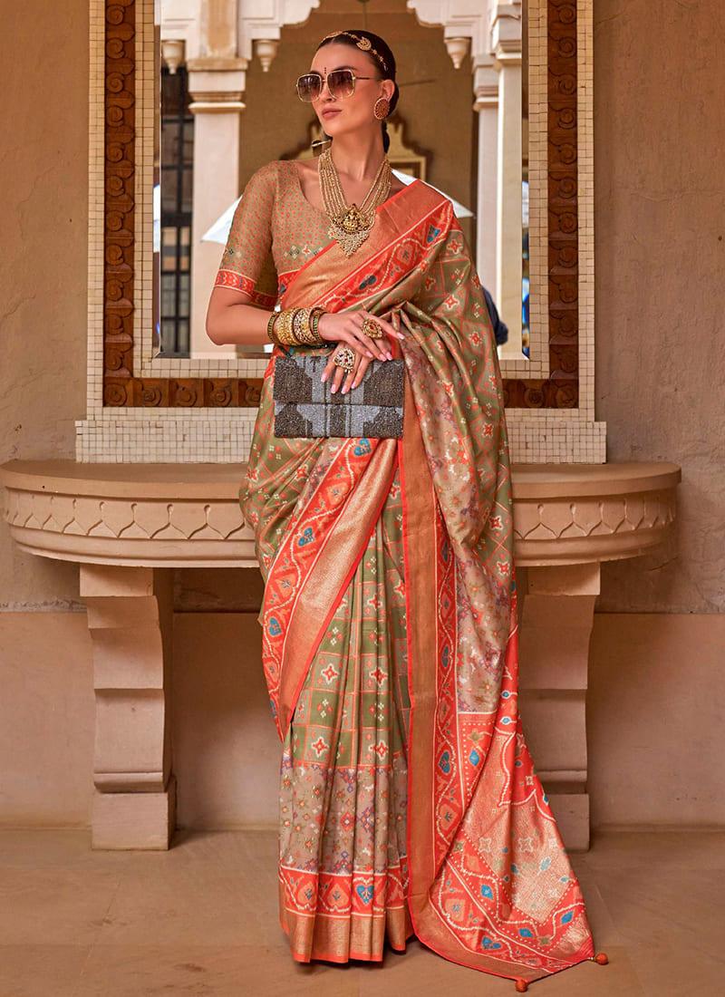 Traditional Wear Multi-Color Patola Saree Sale Recommend