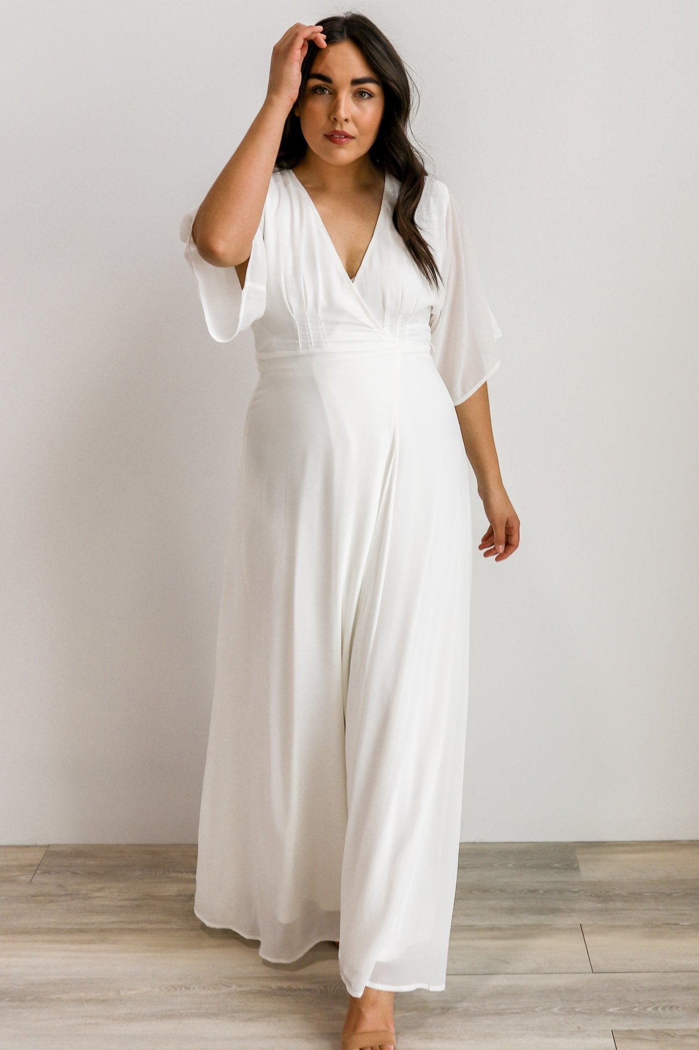 Lilly Wrap Maxi Dress | Off White Collections For Sale