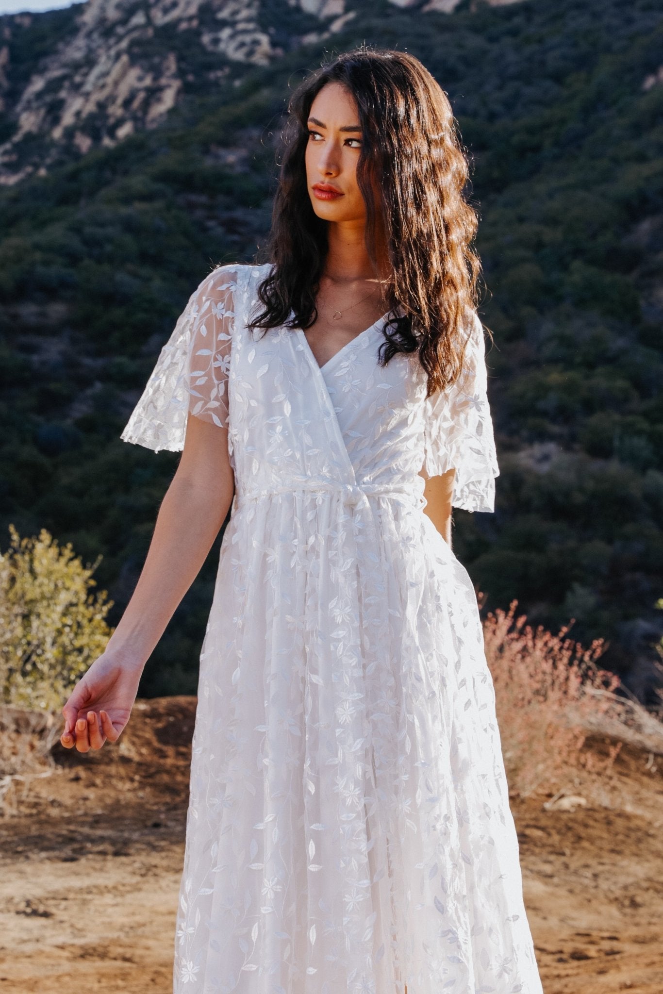 Marseille Embossed Maxi Dress | White Online Shop From China