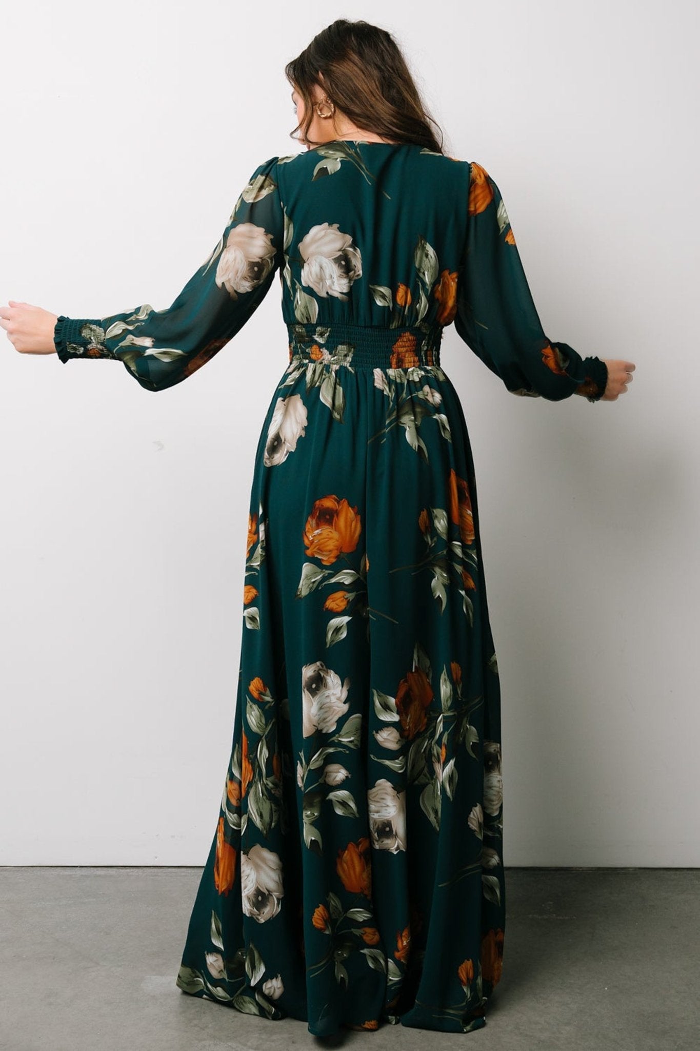 Olivia Maxi Dress | Deep Topaz Floral Cheap With Paypal