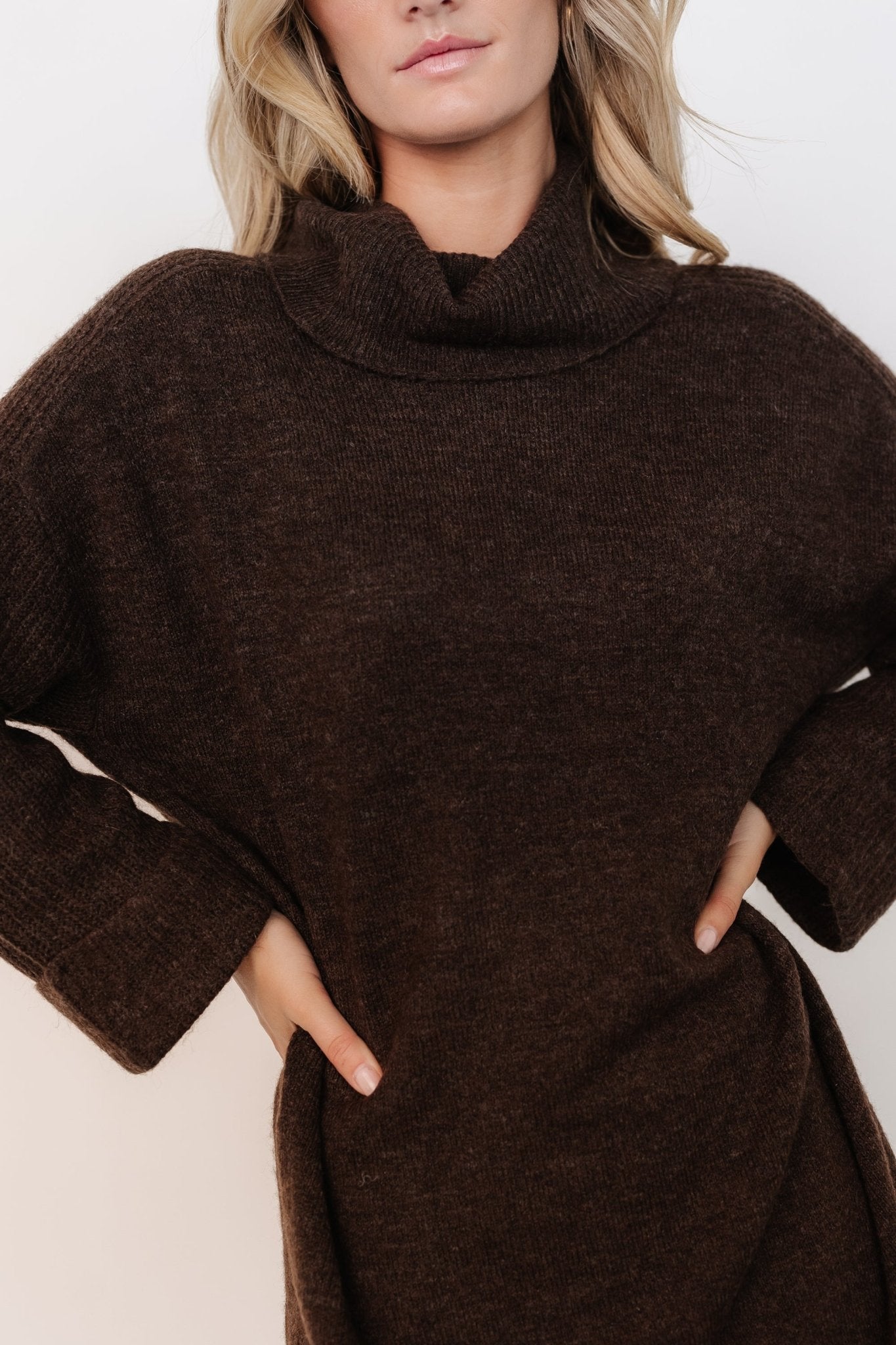 Amy Sweater Dress | Dark Brown Affordable Sale Online