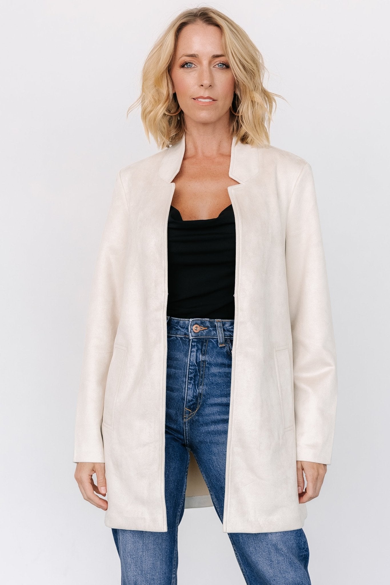 Queenie Faux Suede Jacket | Oatmeal 2025 New