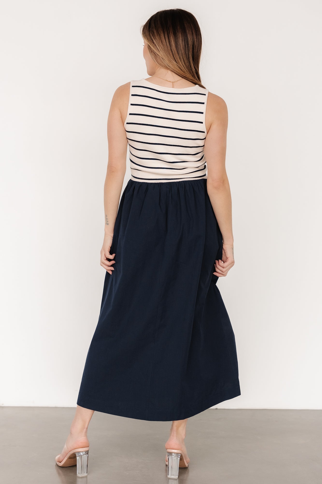 Nantucket Tank Dress | Navy Stripe Outlet Order