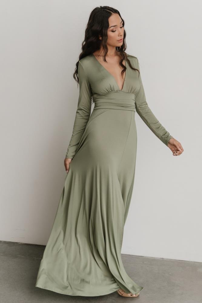 Arianna Maxi Dress | Dusty Sage 100% Original Cheap Pice