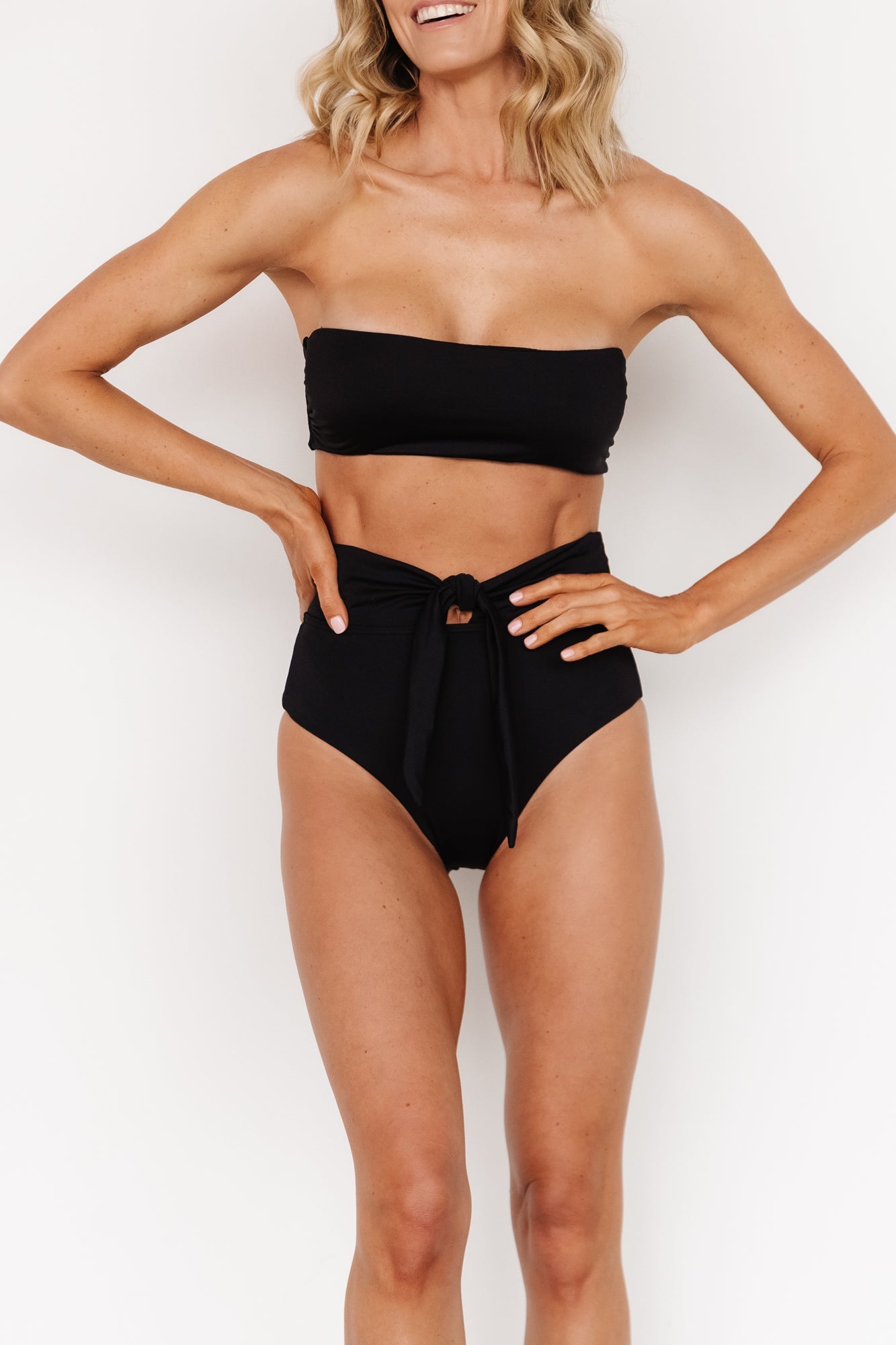 Milos Bikini Top | Black Manchester