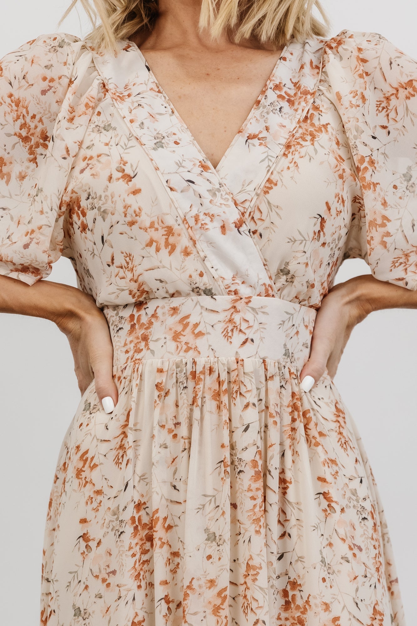 Katherine Maxi Dress | Cream + Rust Floral Collections Cheap Online