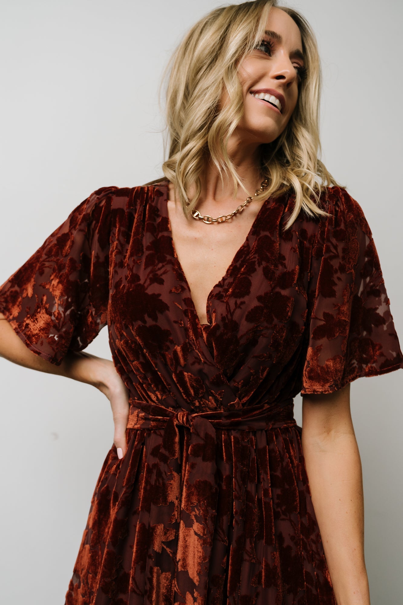 Uma Velvet Maxi Dress | Copper Floral Shop Offer Cheap Online