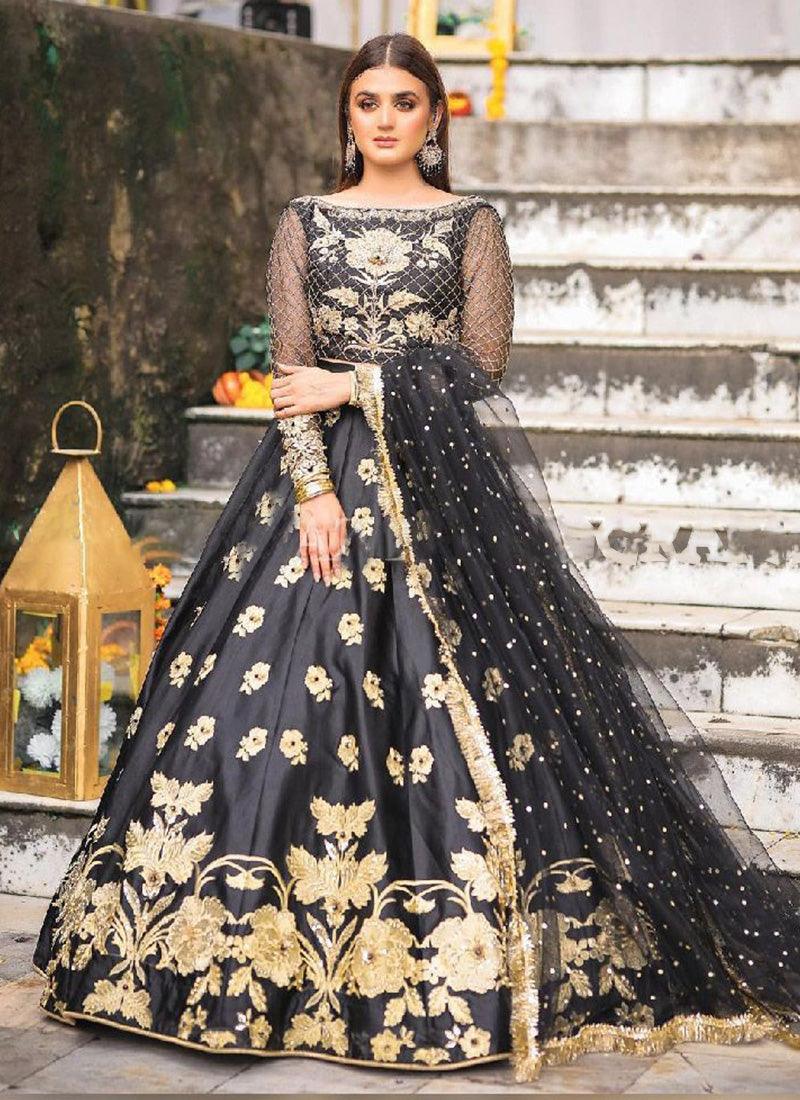 Eye-Captivating Party Wear Black Flared Lehenga Choli Buy Cheap Outlet