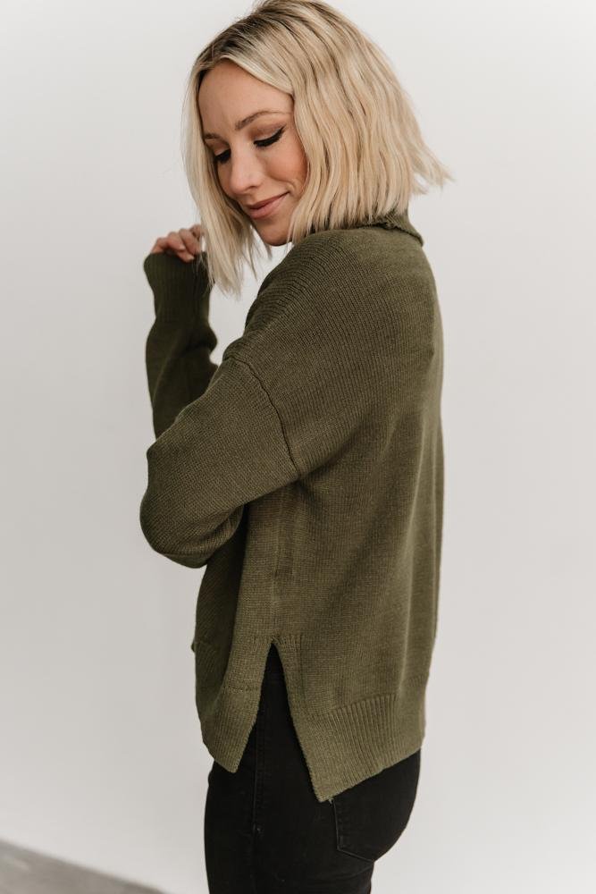 Collins Knit Sweater | Olive Clearance Exclusive