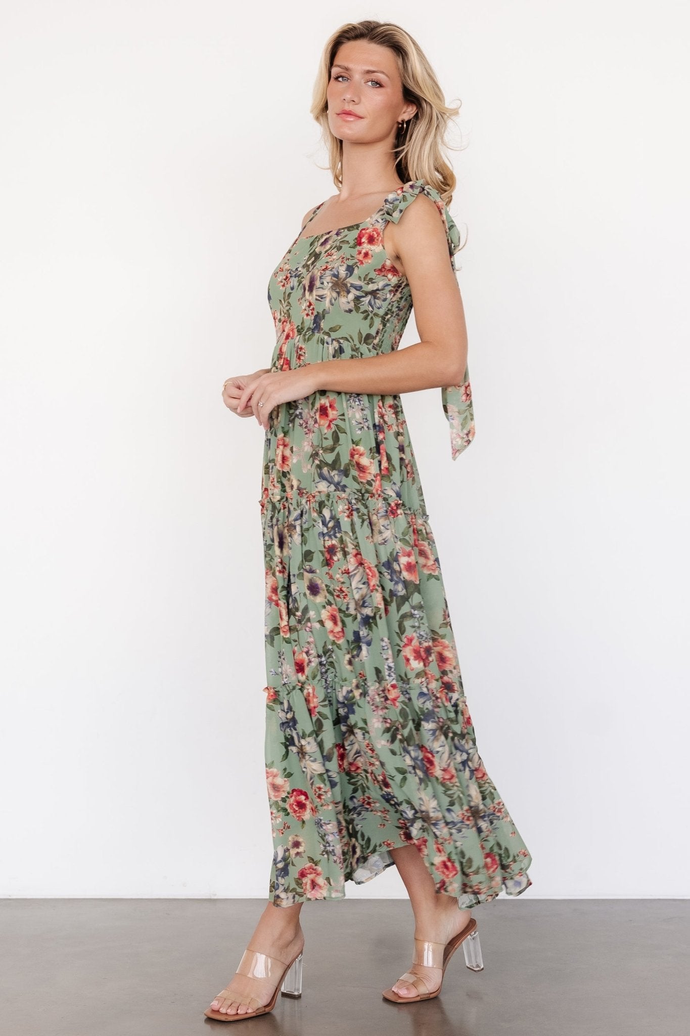 Anita Maxi Dress | Green Multi Floral For Nice Online