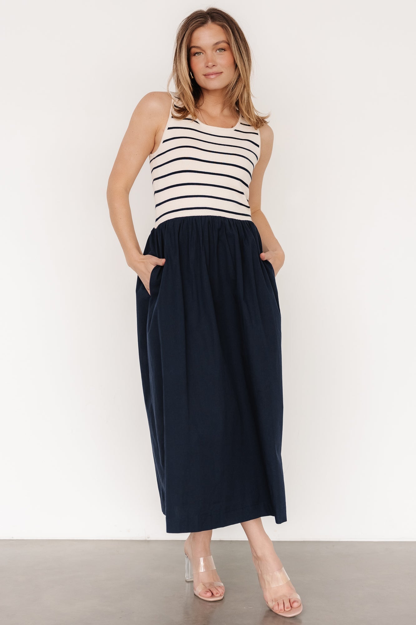 Nantucket Tank Dress | Navy Stripe Outlet Order