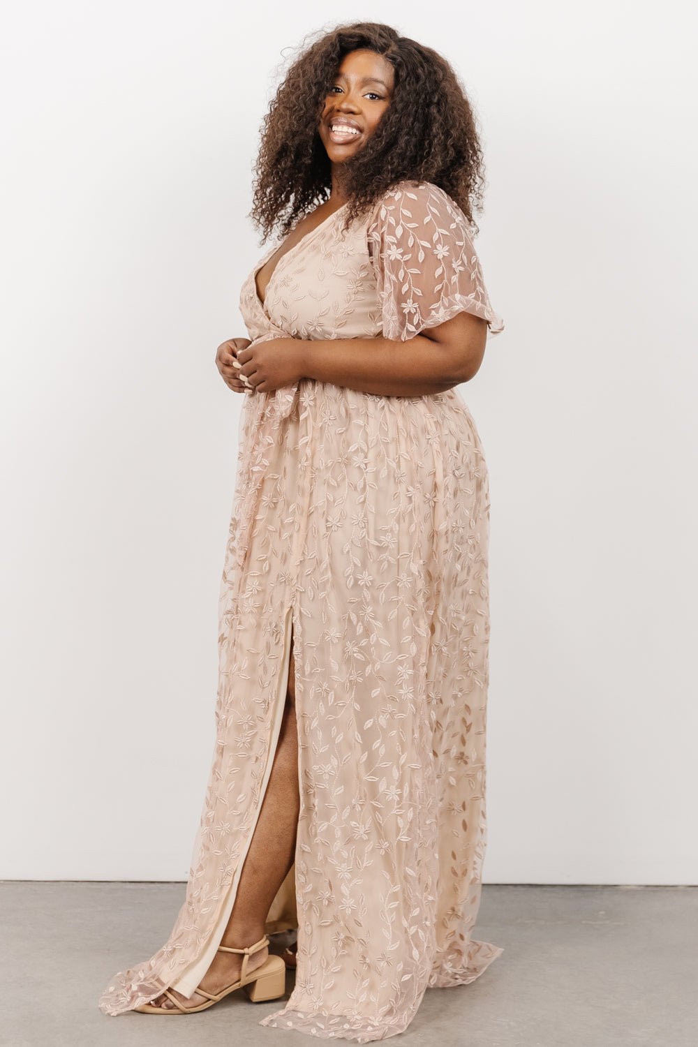 Marseille Embossed Maxi Dress | Champagne Clearance Wiki