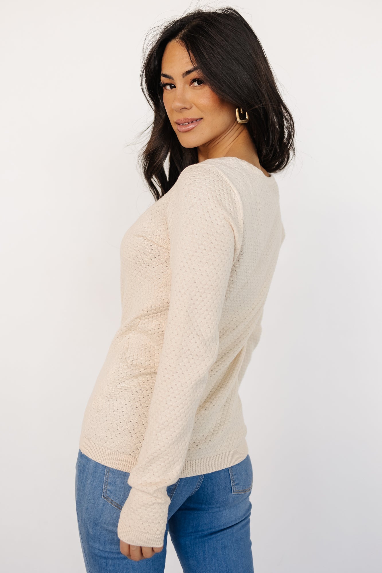 Debbie Knit Top | Cream With Credit Card