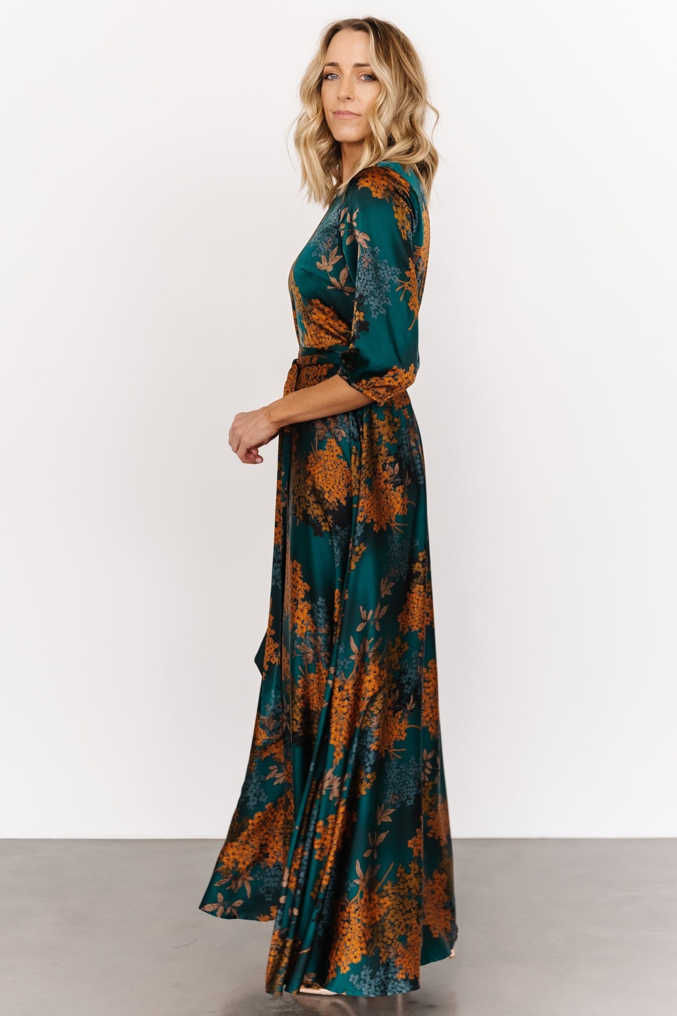 Paula Satin Maxi Dress | Jade Multi Store Sale Online