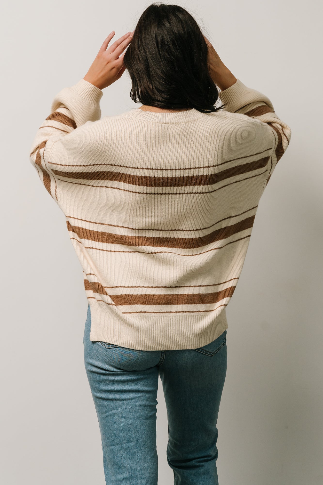 Charlie Striped Sweater | Taupe Factory Outlet Cheap Online