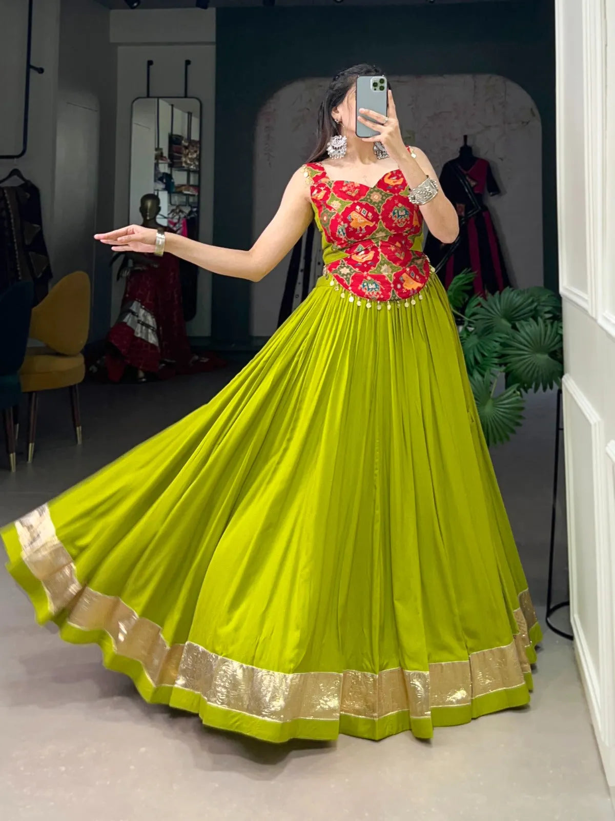 Enchanting Pure Rayon Embbosed Design Lehenga Choli Low Shipping Fee Online