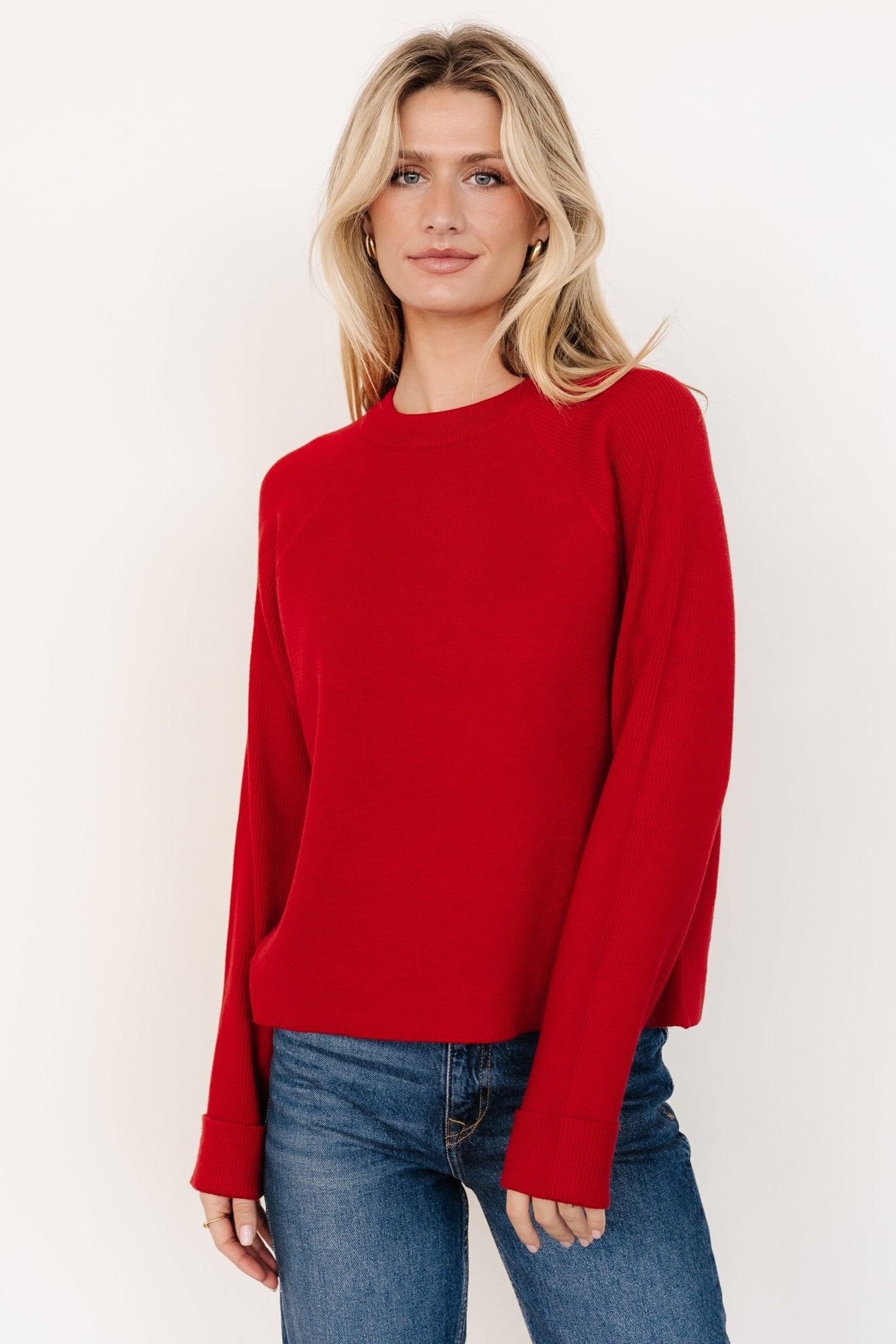 Helena Knit Sweater | Red Pay With Visa Cheap Online