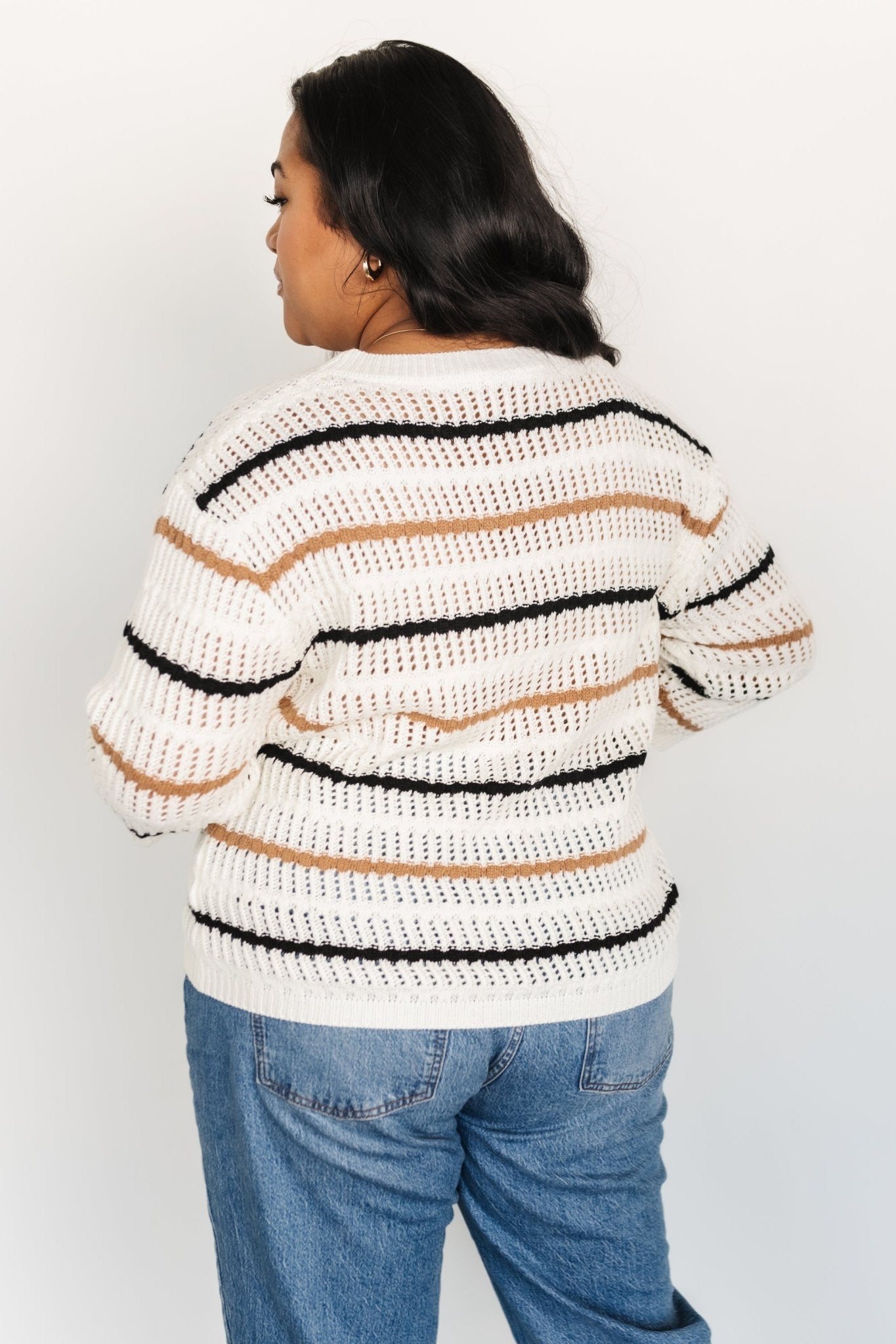 Sundance Knit Sweater Top | Ivory Multi Stripe Sale Fashion