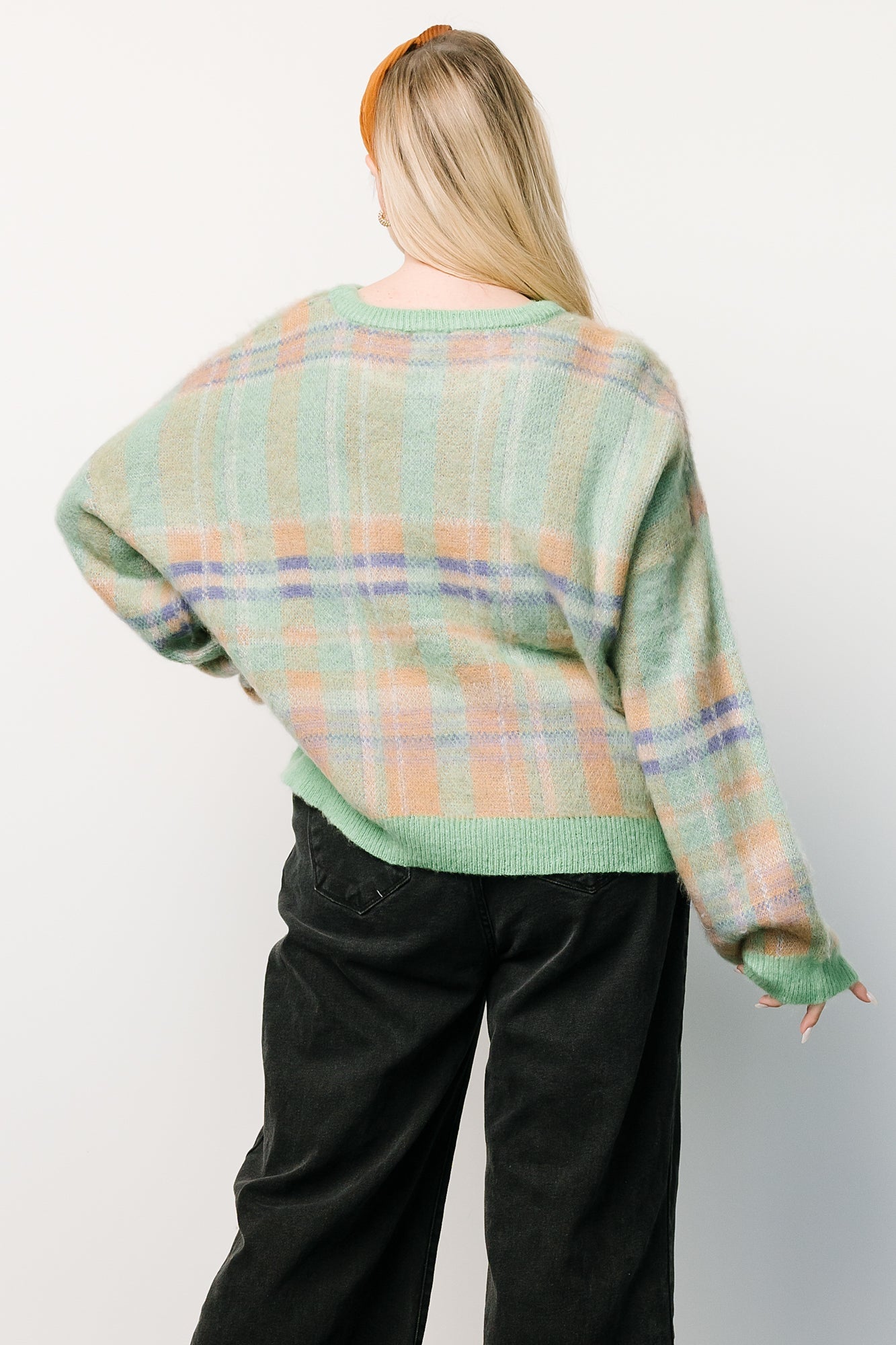 Brentridge Plaid Sweater | Green Multi Official Site