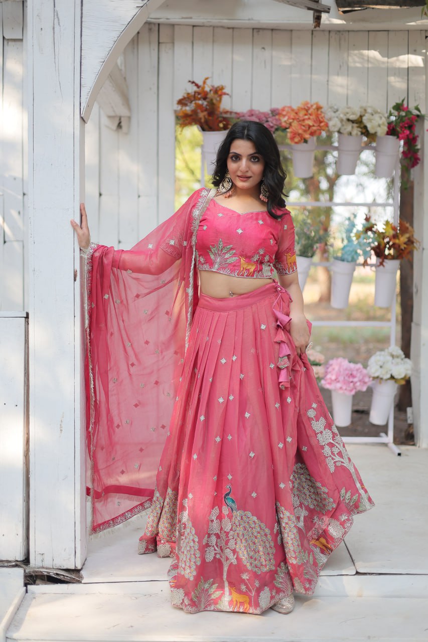 Elegant and Outstanding Embroidered Lehenga Choli Best Seller For Sale