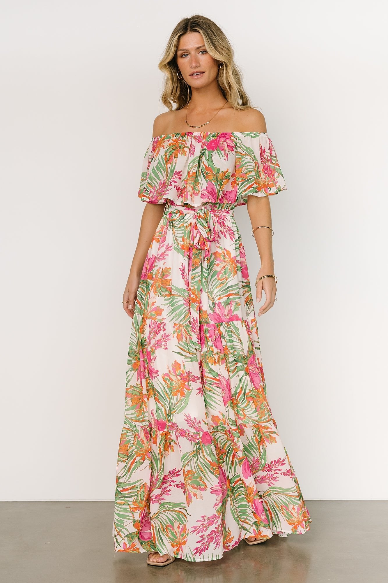 Lahaina Off Shoulder Maxi Dress | Multi Outlet Store For Sale