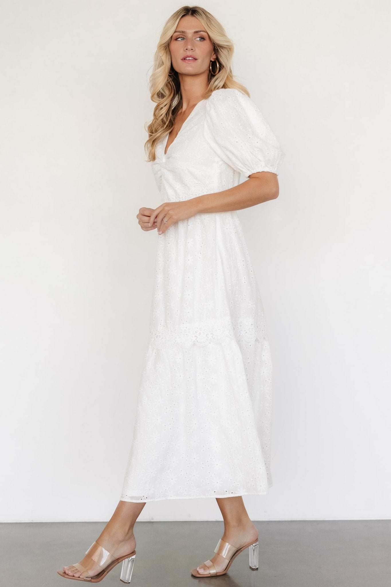 Jackie Eyelet Maxi Dress | Off White Tumblr