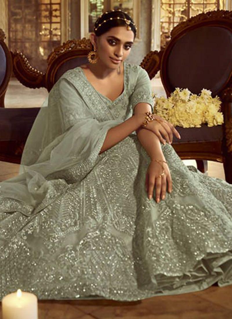 Enchanting Green Zarkan Dori Soft Net Lehenga Choli Set Clearance Eastbay