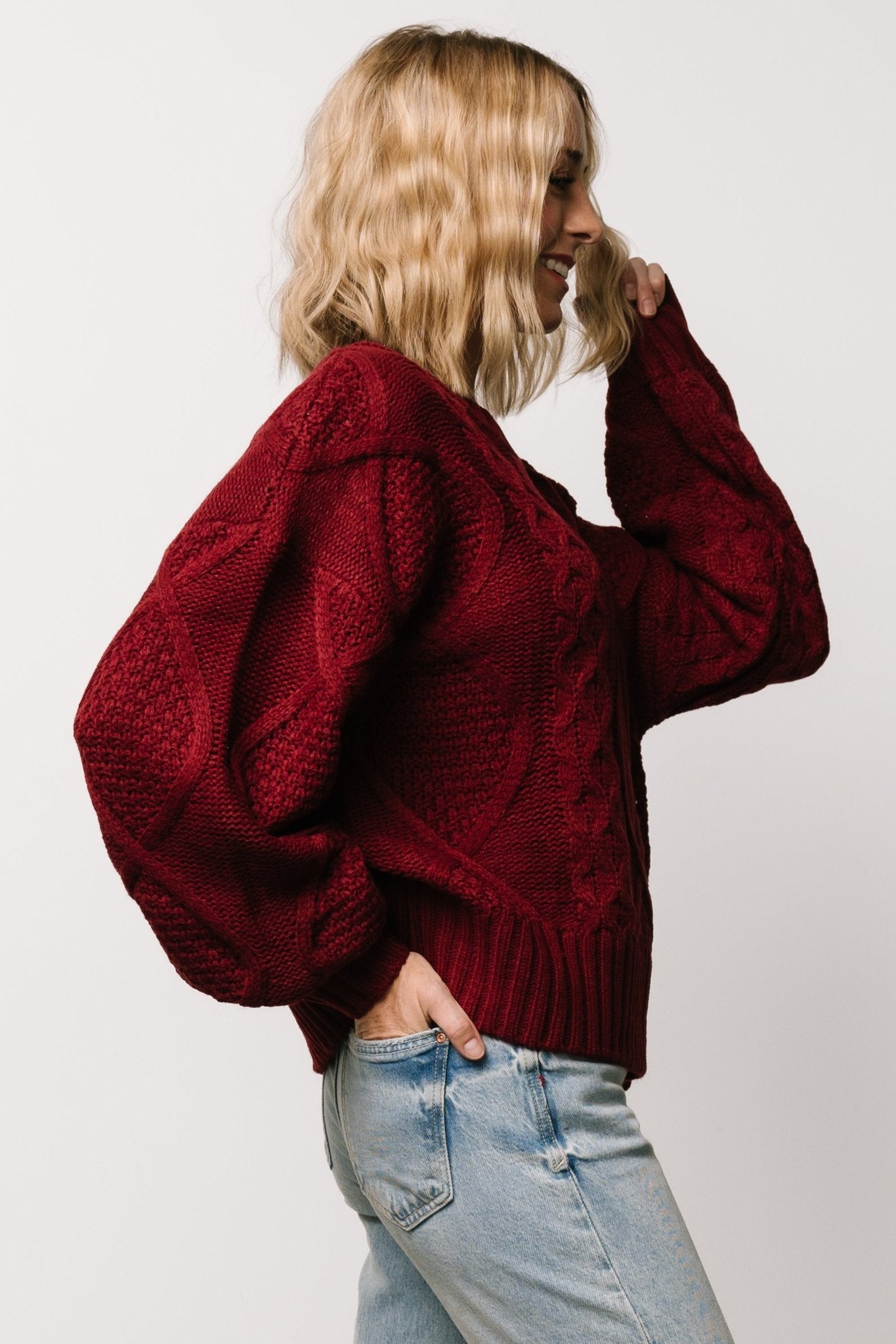 Anthony Knit Sweater | Wine Latest Collections Online