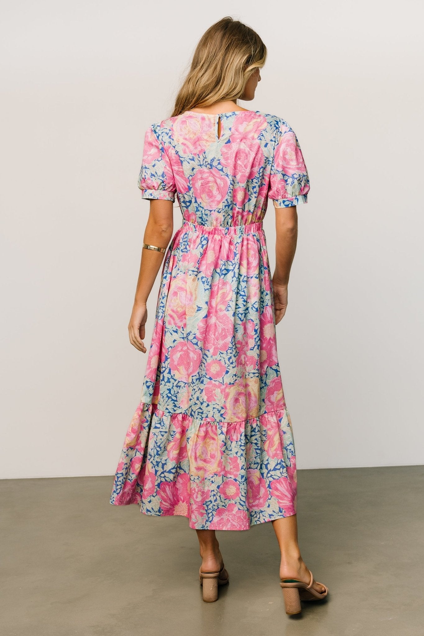 Myers Dress | Blue + Pink Floral Supply