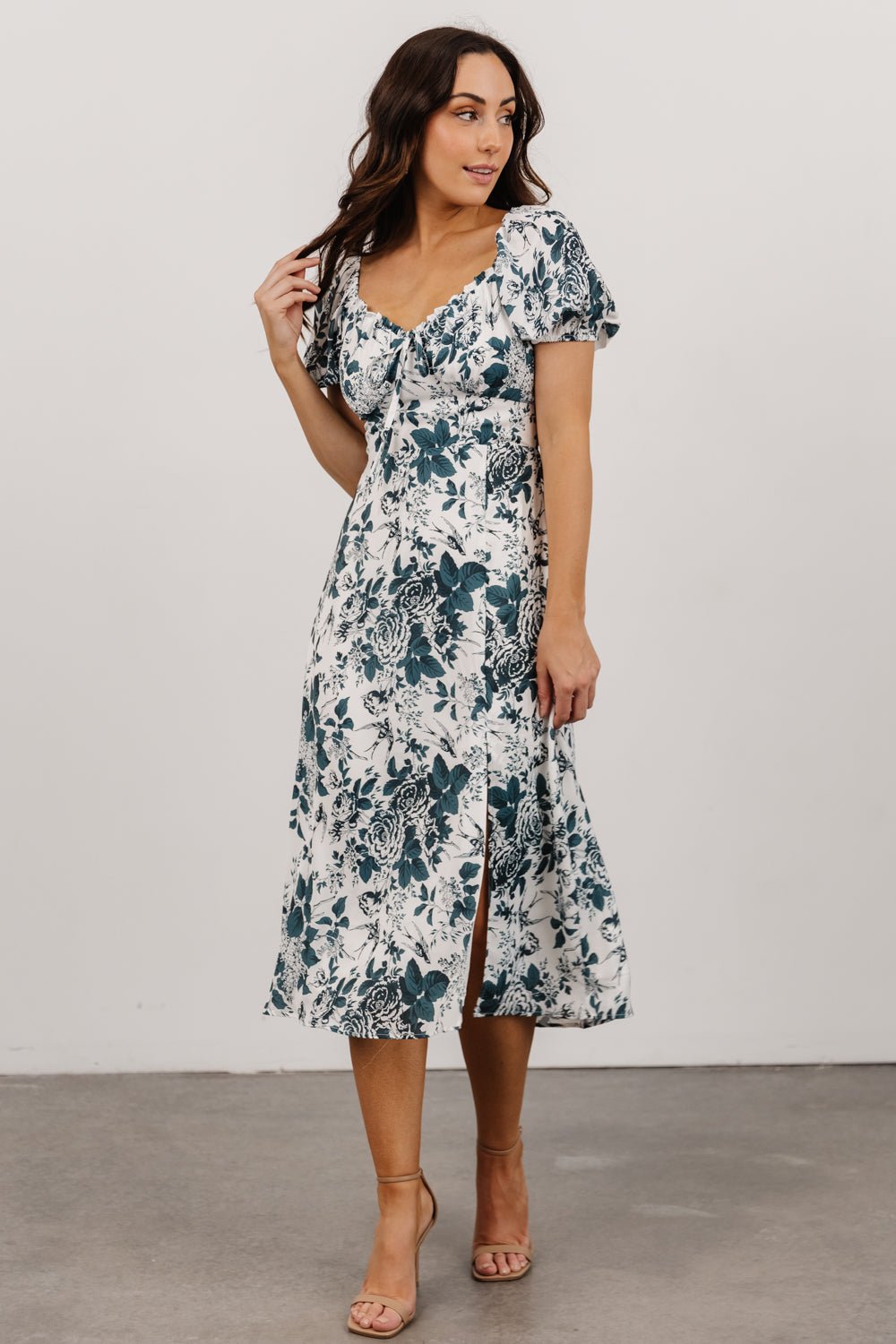 Cadence Midi Dress | Jade Floral Outlet Cheap Online