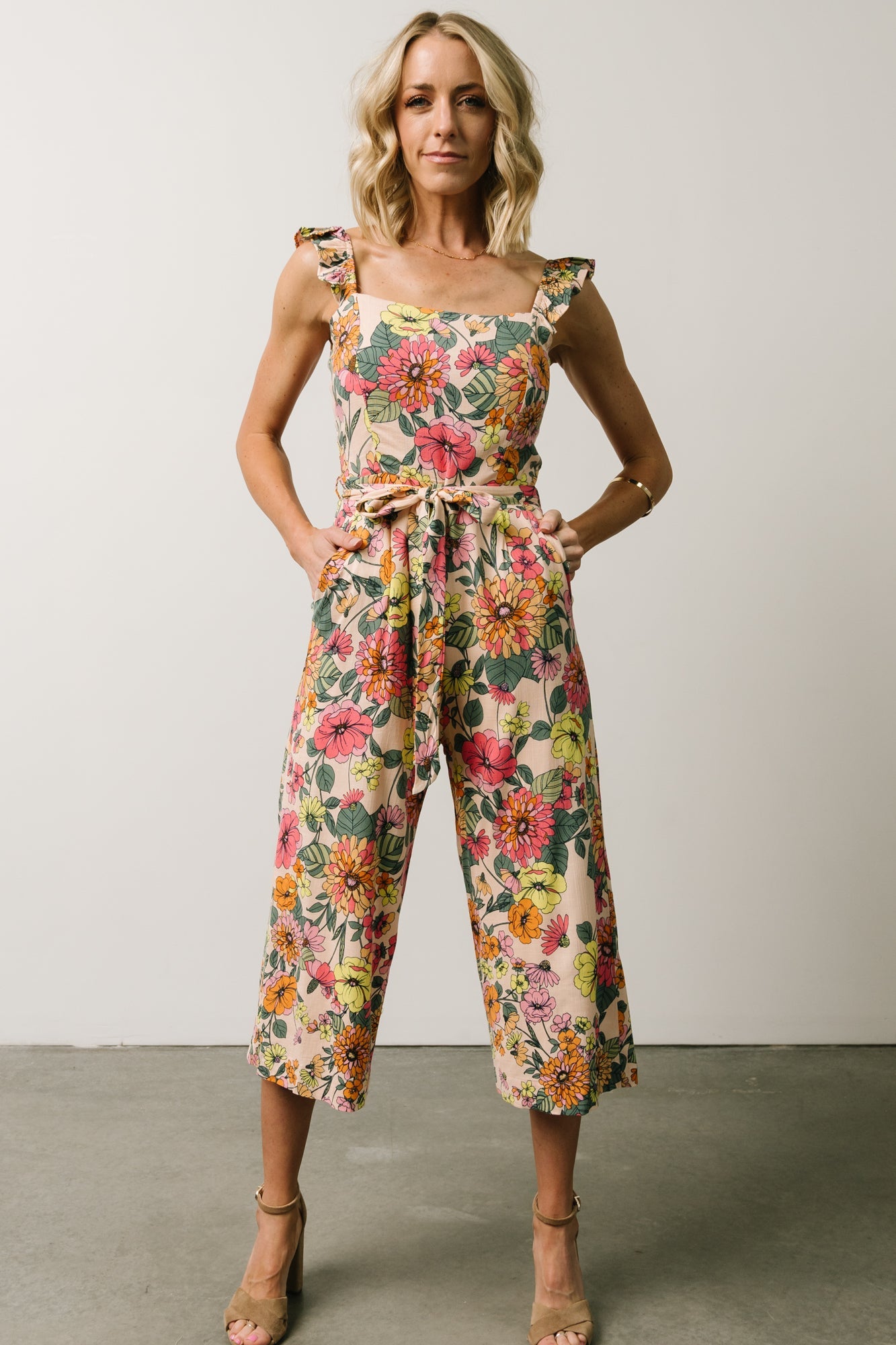 Gemma Jumpsuit | Multi Floral Cheap Pictures