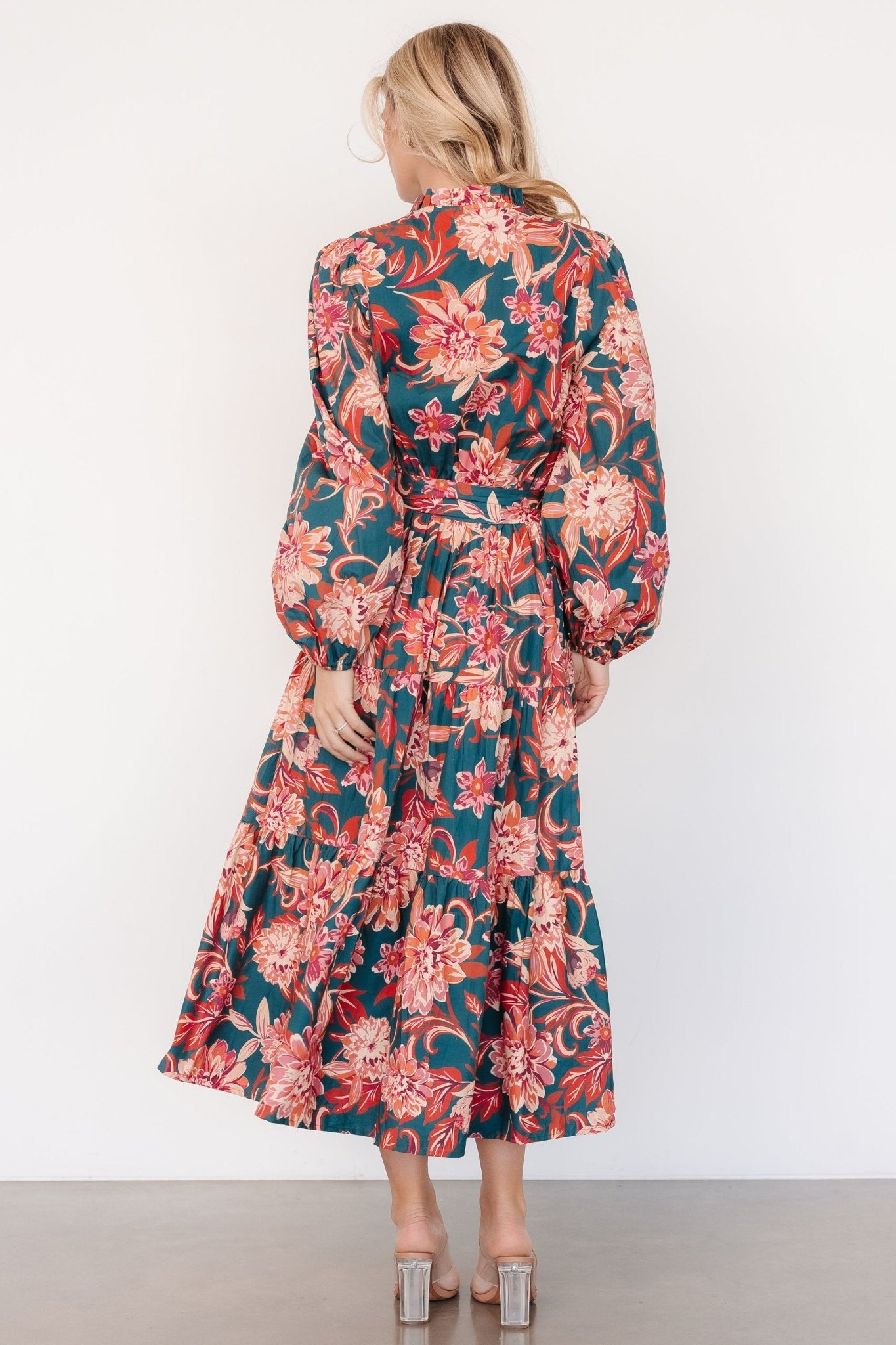 Charleston Dress | Jade Multi Floral Sale Low Cost