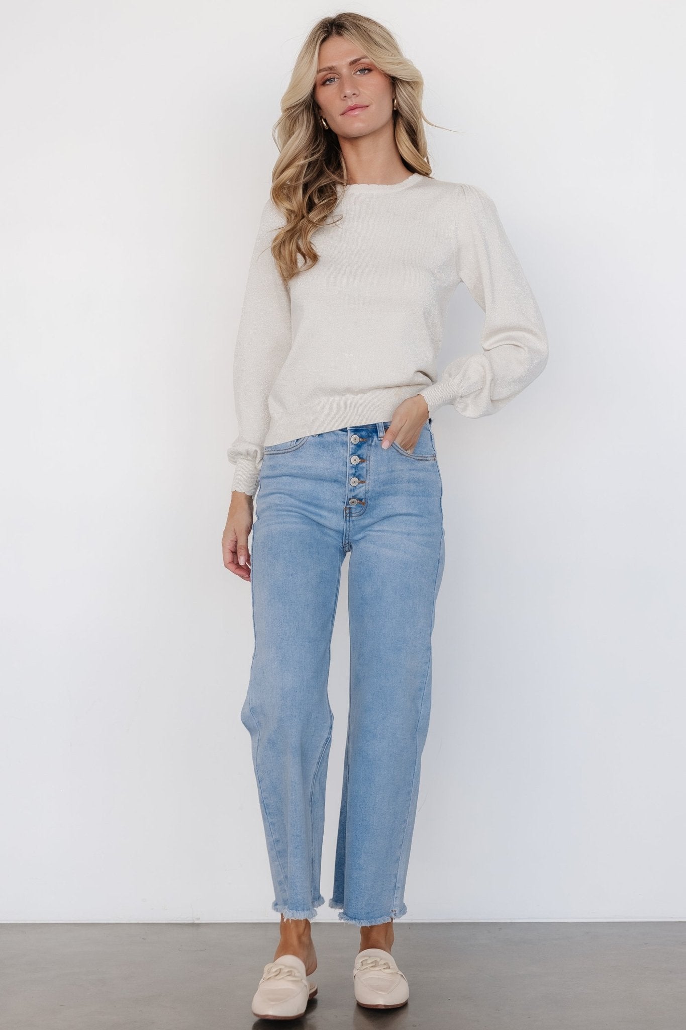 Brody High-Rise Wide Leg Jeans | Light Wash Free Shipping Eastbay