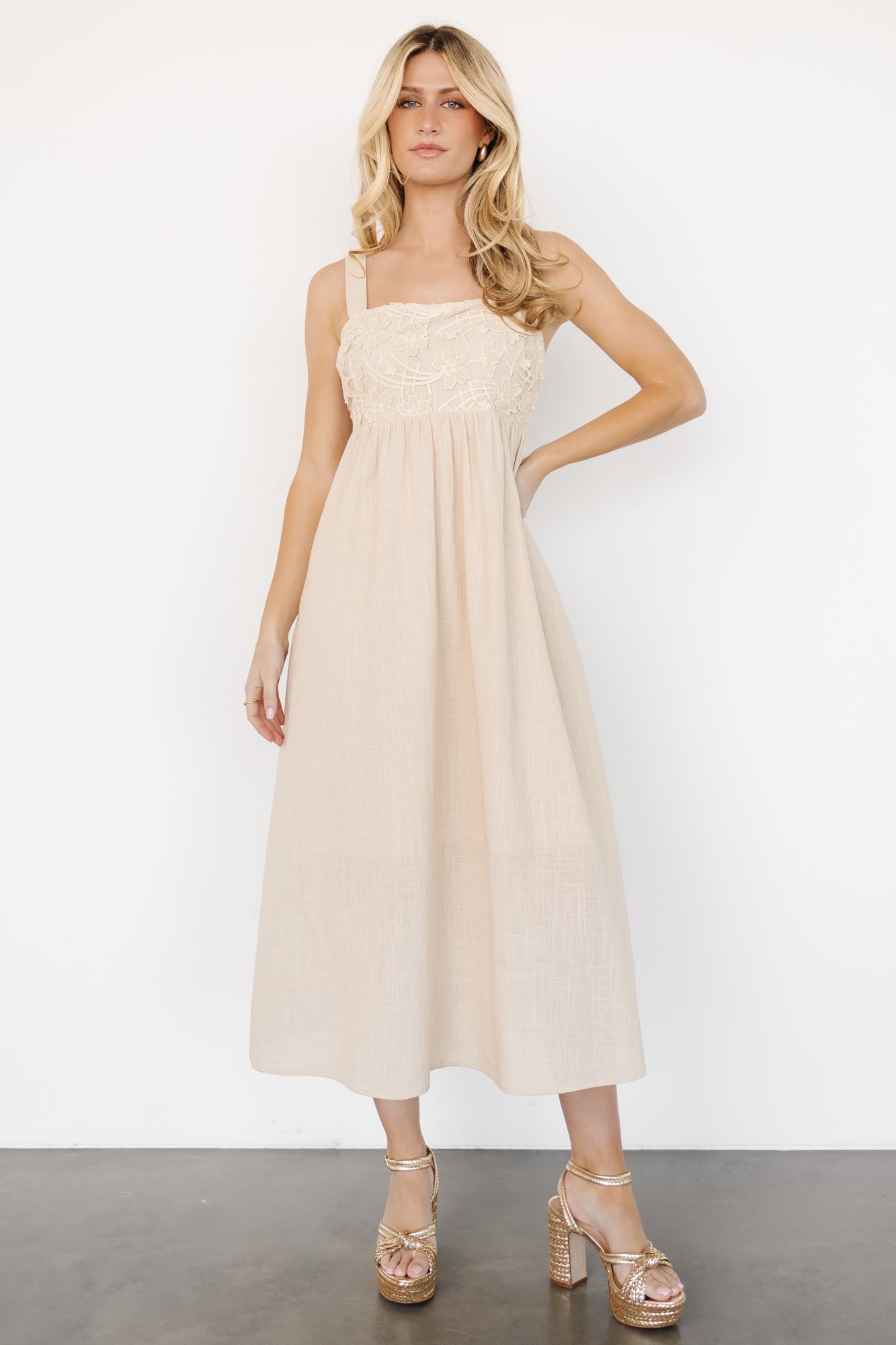 Mia Tie Back Dress | Natural Looking For