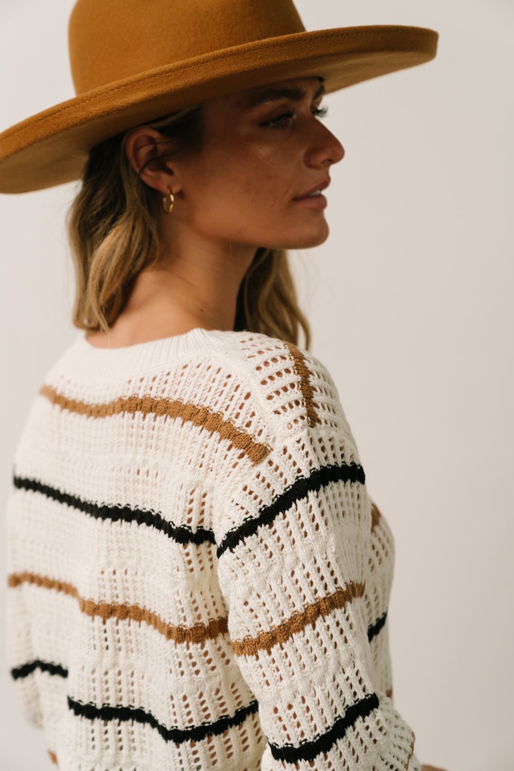 Sundance Knit Sweater Top | Ivory Multi Stripe Sale Fashion