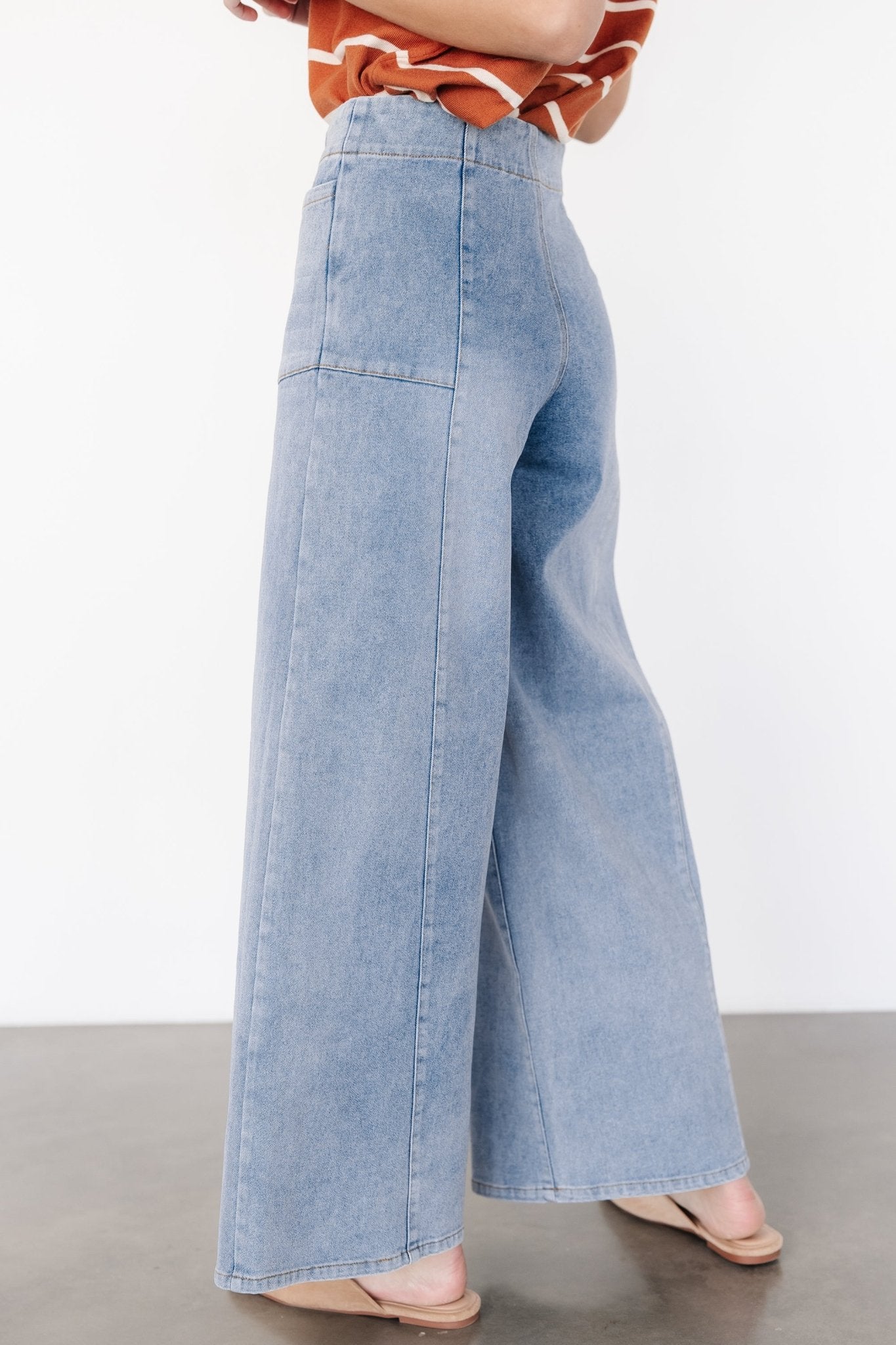 Emmi Mid Rise Wide Leg Jeans | Medium Wash Discount Many Kinds Of