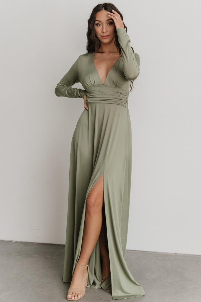 Arianna Maxi Dress | Dusty Sage 100% Original Cheap Pice