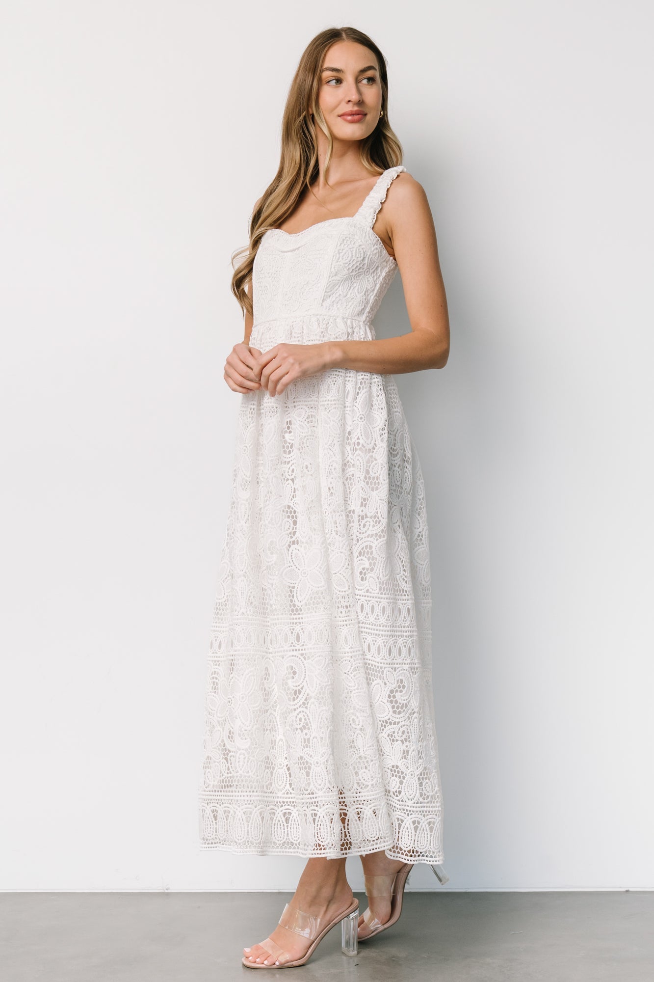 Evangeline Lace Dress | Off White Cheap Sale 100% Authentic