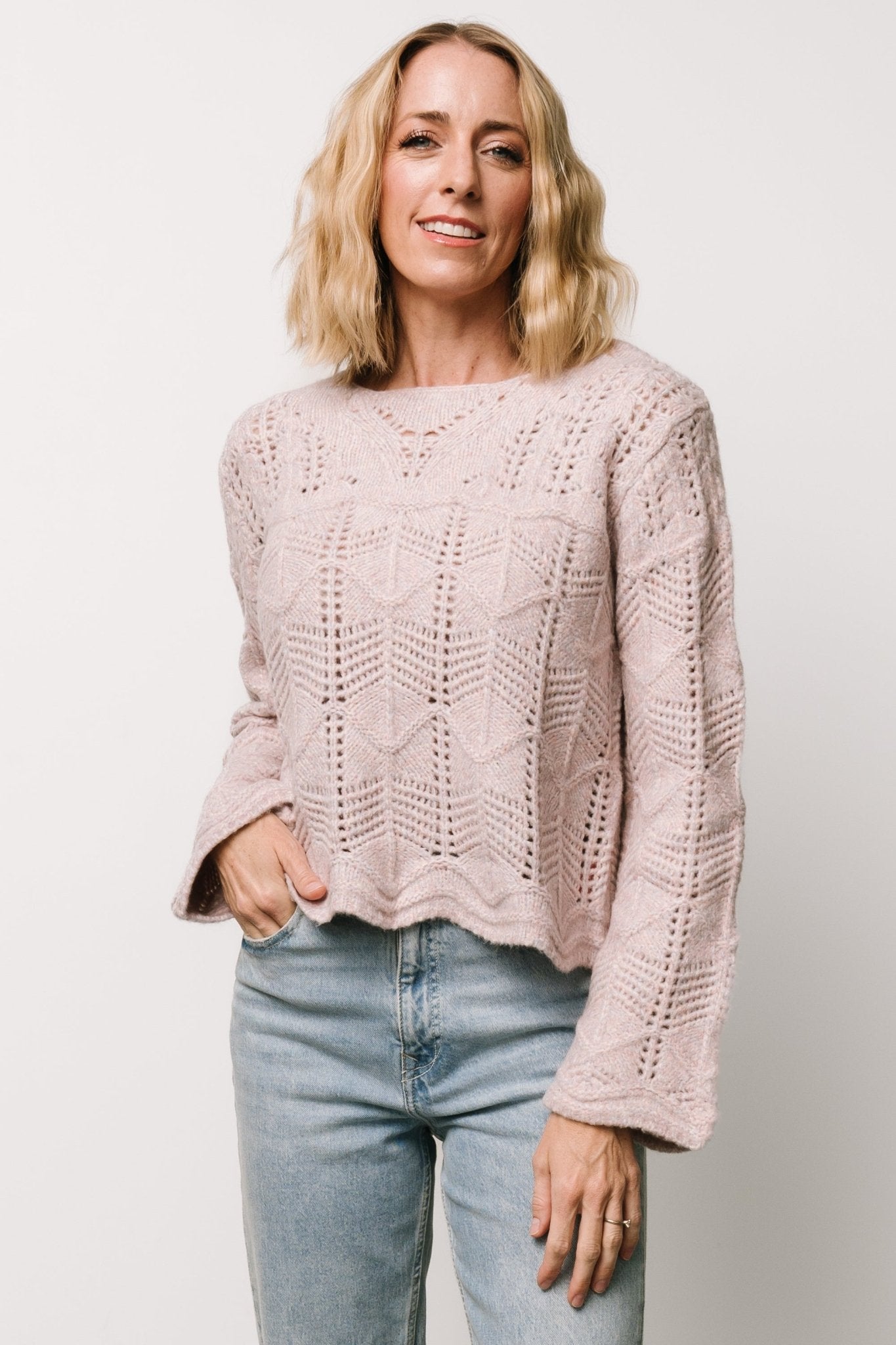 Jeanine Knit Sweater | Lilac Eastbay Online