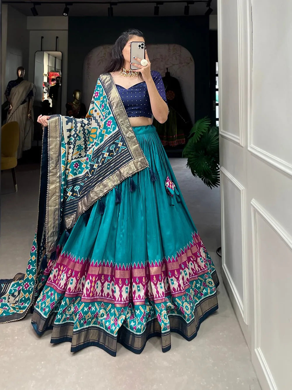 Elegant Silk Festive Lehenga Choli Set Pay With Paypal Cheap Pice