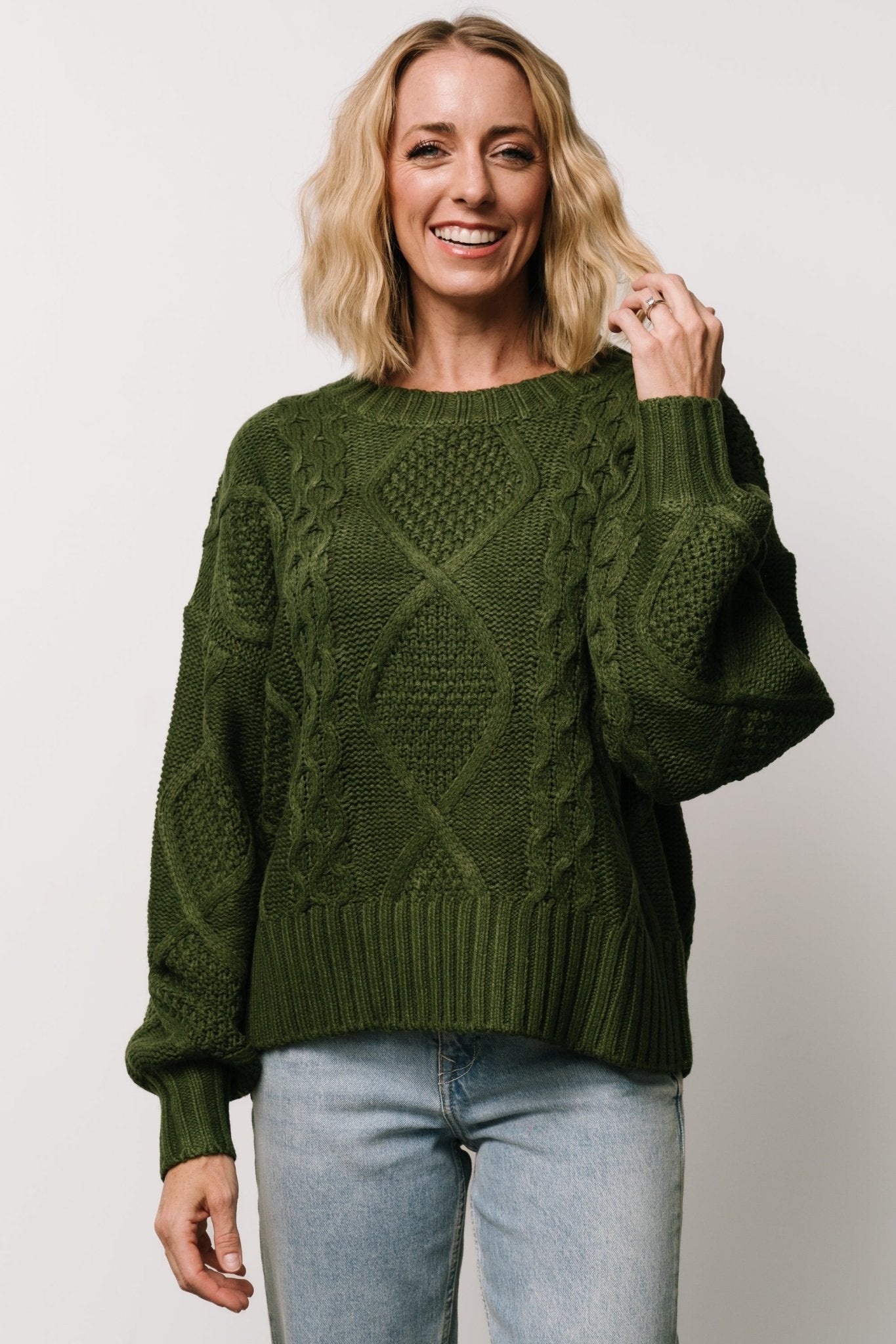 Anthony Knit Sweater | Green Discount Low Cost